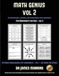 Cover: Kindergarten Workbook (Math Genius Vol 2) - Kindergarten Workbooks
