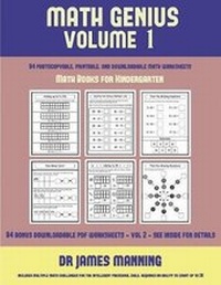 Enlarge image Cover: Math Books for Kindergarten (Math Genius Vol 1) - Kindergarten Workbooks