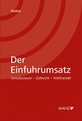 Cover: Der Einfuhrumsatz - Manz