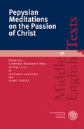 Cover: Pepysian Meditations on the Passion of Christ - Universit&auml;tsverlag Winter