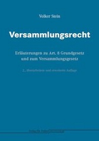 Bild: Versammlungsrecht - Verlag für Polizeiwissenschaft