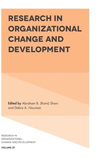 Enlarge image Cover: Research in Organizational Change and Development - Emerald Publishing Limited