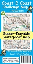 Cover: Coast to Coast Challenge Map - Discovery Walking Guides Ltd