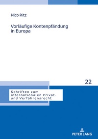 Abbildung von: Vorläufige Kontenpfändung in Europa - Peter Lang Verlag