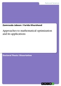 Cover: Approaches to mathematical optimization and its applications - GRIN Verlag