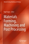 Cover: Materials Forming, Machining and Post Processing - Springer