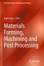 Cover: Materials Forming, Machining and Post Processing - Springer