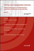 Cover: Vienna Law Inauguration Lectures Antrittsvorlesungen an d. Rechtswissenschaftlichen Fakult&auml;t der Universit&auml;t Wien - Manz