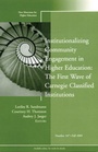 Cover: Institutionalizing Community Engagement in Higher Education - Jossey-Bass