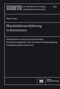 Abbildung von: Haushaltskonsolidierung in Kommunen - Berliner Wissenschafts-Verlag