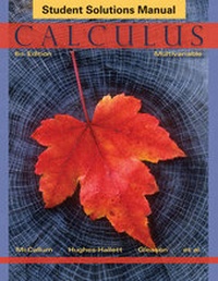 Enlarge image Cover: Calculus, Student Solutions Manual - Wiley