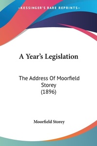 Abbildung von: A Year's Legislation - Kessinger Publishing