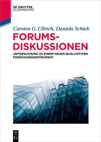 Enlarge image Cover: Forumsdiskussionen - De Gruyter