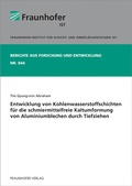 Cover: Entwicklung von Kohlenwasserstoffschichten f&uuml;r die schmiermittelfreie Kaltumformung von Aluminiumblechen durch Tiefziehen - Fraunhofer Verlag