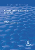 Cover: A Critical Edition of The Play of the Wether - Routledge