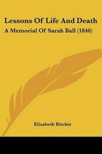 Enlarge image Cover: Lessons Of Life And Death - Kessinger Publishing Co