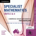 Cover: CSM QLD Specialist Mathematics Units 3 and 4 Online Teaching Suite (Code) - Cambridge University Press
