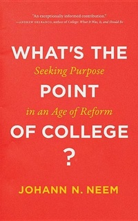 Enlarge image Cover: What's the Point of College? - Johns Hopkins University Press