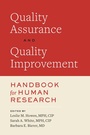 Cover: Quality Assurance and Quality Improvement Handbook for Human Research - Johns Hopkins University Press