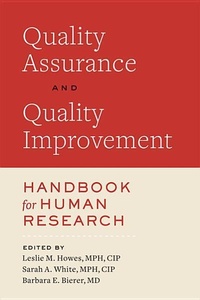 Enlarge image Cover: Quality Assurance and Quality Improvement Handbook for Human Research - Johns Hopkins University Press