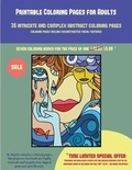 Cover: Printable Coloring Pages for Adults (36 intricate and complex abstract coloring pages) - Coloring Pages