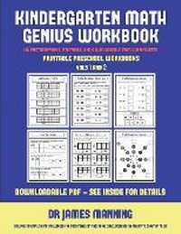 Enlarge image Cover: Pre K Printable Workbooks (Kindergarten Math Genius) - Kindergarten Workbooks