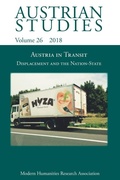 Cover: Austrian Studies 26 - Modern Humanities Research Association