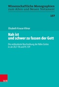 Cover: Nah ist und schwer zu fassen der Gott - Vandenhoeck & Ruprecht