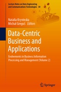 Cover: Data-Centric Business and Applications - Springer