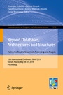 Cover: Beyond Databases, Architectures and Structures. Paving the Road to Smart Data Processing and Analysis - Springer