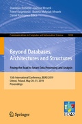 Cover: Beyond Databases, Architectures and Structures. Paving the Road to Smart Data Processing and Analysis - Springer