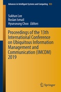 Cover: Proceedings of the 13th International Conference on Ubiquitous Information Management and Communication (IMCOM) 2019 - Springer