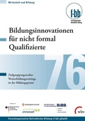 Cover: Bildungsinnovationen f&uuml;r nicht formal Qualifizierte - wbv Media