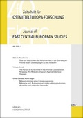 Cover: Zeitschrift f&uuml;r Ostmitteleuropa-Forschung 68/1 ZfO - Journal of East Central European Studies JECES 68/1 - Verlag Herder-Institut