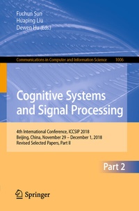 Enlarge image Cover: Cognitive Systems and Signal Processing - Springer