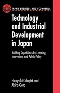 Cover: Technology and Industrial Development in Japan - Oxford University Press