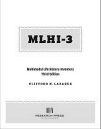 Enlarge image Cover: Multimodal Life History Inventory - Research Press Inc.,U.S.