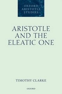 Enlarge image Cover: Aristotle and the Eleatic One - OUP eBook
