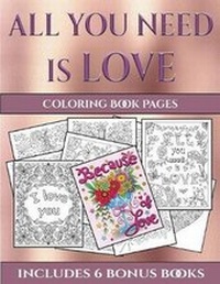 Enlarge image Cover: Coloring Book Pages (All You Need is Love) - Coloring Pages