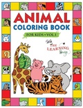 Cover: Animal Coloring Book for Kids with The Learning Bugs Vol.1 - Learning Bugs Kids Books