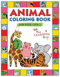 Enlarge image Cover: Animal Coloring Book for Kids with The Learning Bugs Vol.1 - Learning Bugs Kids Books