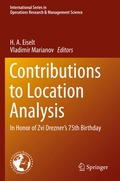 Cover: Contributions to Location Analysis - Springer