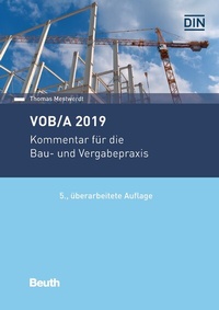 Abbildung von: VOB/A 2019 - DIN Media