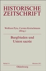 Cover: Burgfrieden und Union sacrée - De Gruyter Oldenbourg