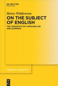 Cover: On the Subject of English - De Gruyter Mouton