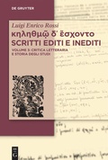 Cover: ?????&micro;? d? ?s???t? Scritti editi e inediti - De Gruyter