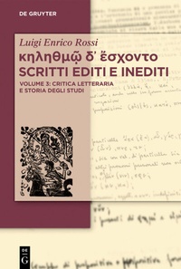 Abbildung von: ?????µ? d? ?s???t? Scritti editi e inediti - De Gruyter