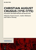 Cover: Christian August Crusius (1715-1775) - De Gruyter