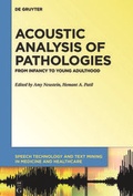 Cover: Acoustic Analysis of Pathologies - De Gruyter