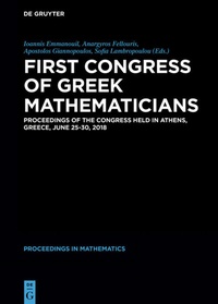 Enlarge image Cover: First Congress of Greek Mathematicians - De Gruyter